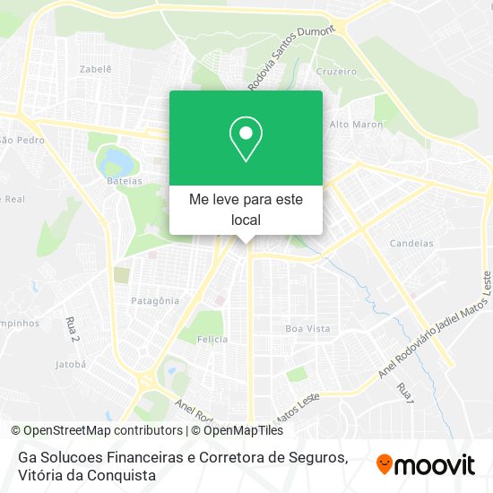 Ga Solucoes Financeiras e Corretora de Seguros mapa