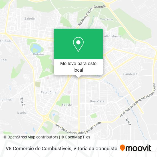 V8 Comercio de Combustiveis mapa