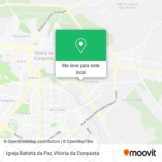 Igreja Batista da Paz mapa