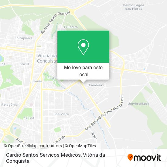 Cardio Santos Servicos Medicos mapa