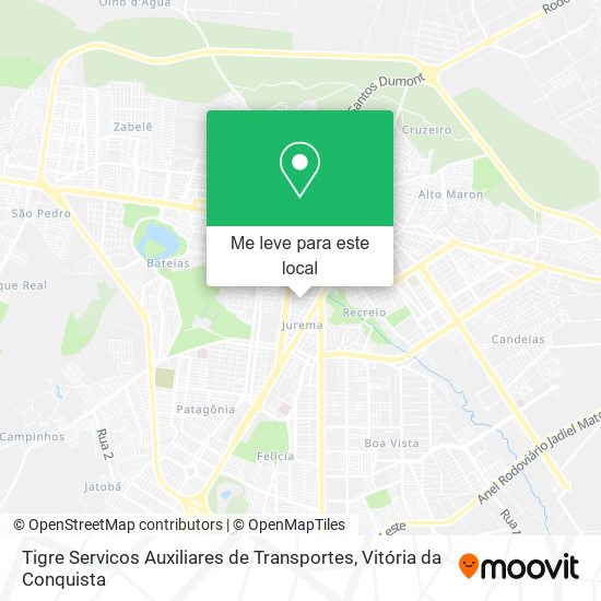 Tigre Servicos Auxiliares de Transportes mapa