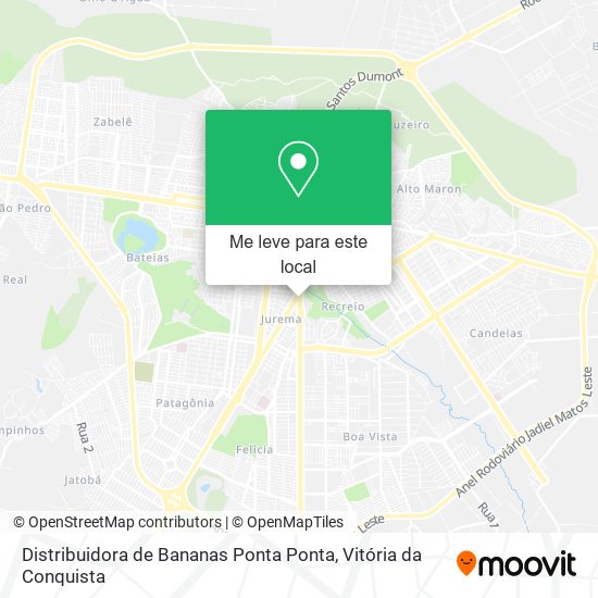 Distribuidora de Bananas Ponta Ponta mapa