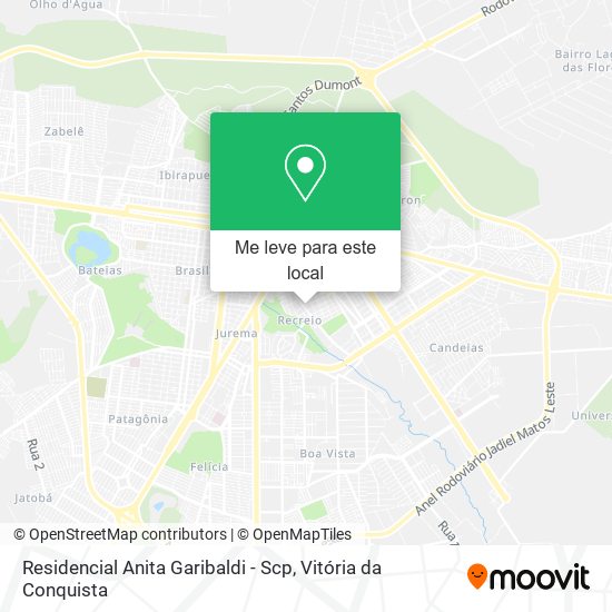 Residencial Anita Garibaldi - Scp mapa