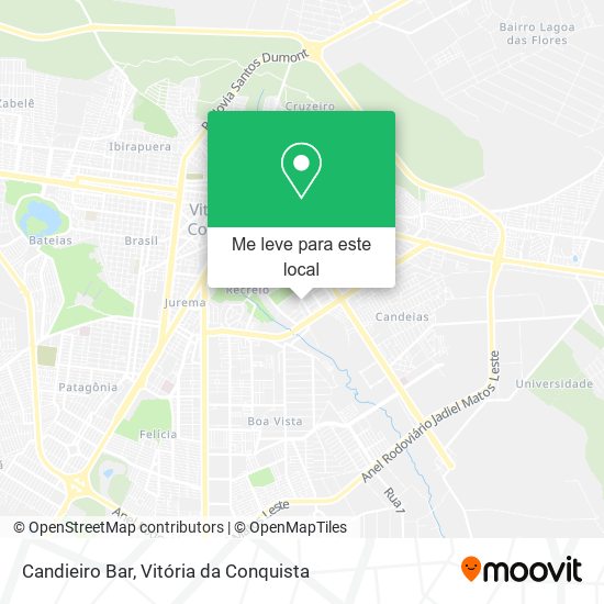 Candieiro Bar mapa