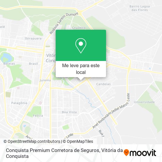 Conquista Premium Corretora de Seguros mapa