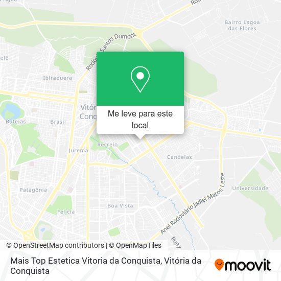 Mais Top Estetica Vitoria da Conquista mapa