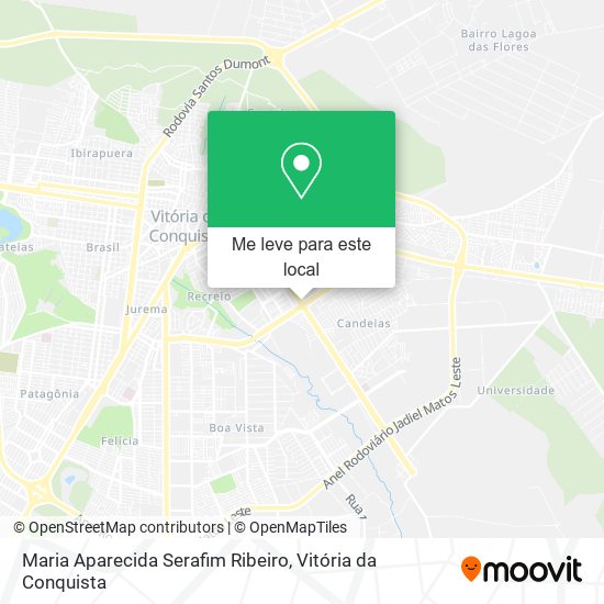 Maria Aparecida Serafim Ribeiro mapa