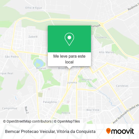 Bemcar Protecao Veicular mapa