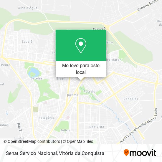 Senat Servico Nacional mapa