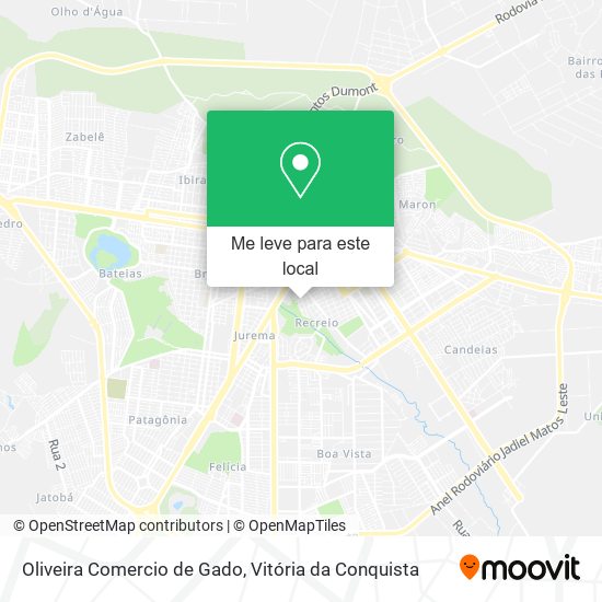 Oliveira Comercio de Gado mapa
