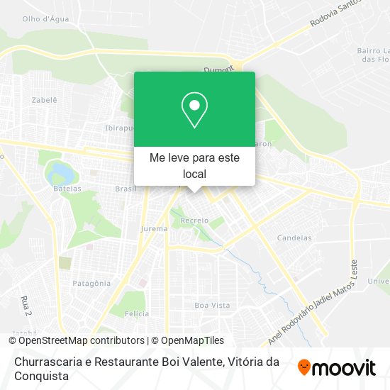 Churrascaria e Restaurante Boi Valente mapa