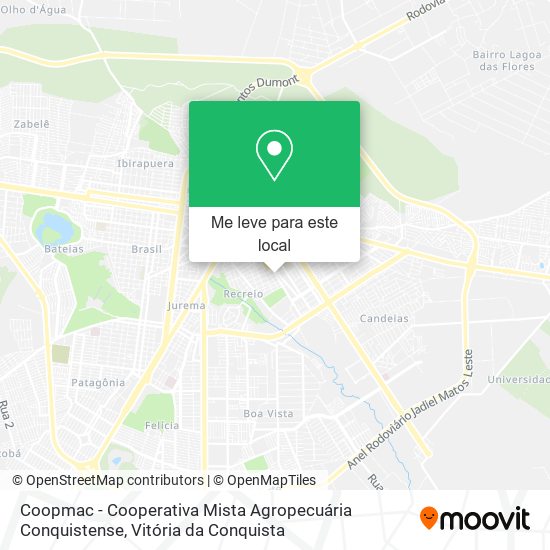 Coopmac - Cooperativa Mista Agropecuária Conquistense mapa