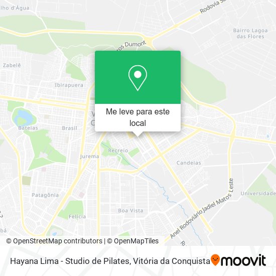Hayana Lima - Studio de Pilates mapa