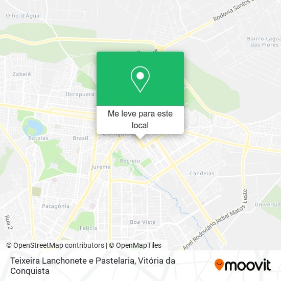 Teixeira Lanchonete e Pastelaria mapa