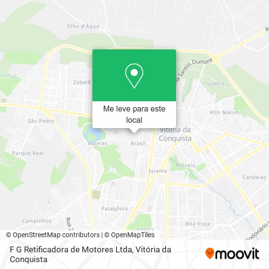 F G Retificadora de Motores Ltda mapa