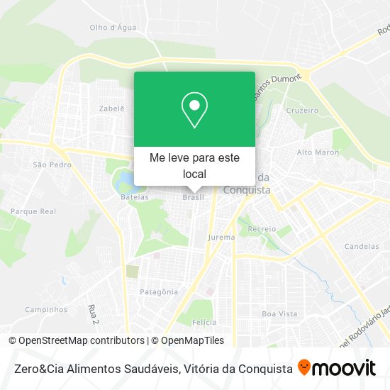 Zero&Cia Alimentos Saudáveis mapa