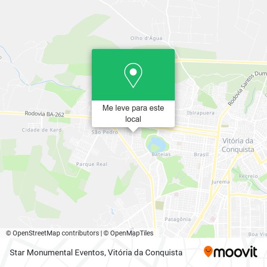 Star Monumental Eventos mapa