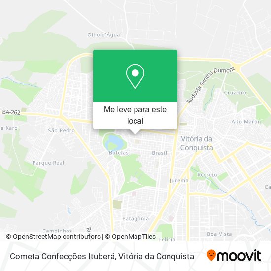 Cometa Confecções Ituberá mapa