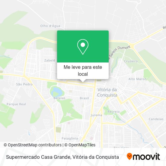 Supermercado Casa Grande mapa