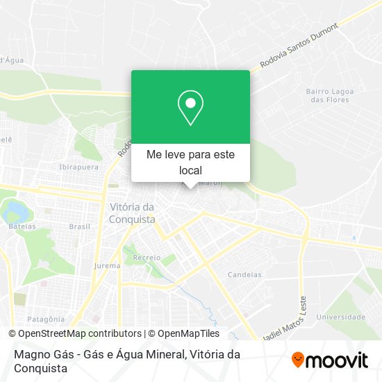 Magno Gás - Gás e Água Mineral mapa