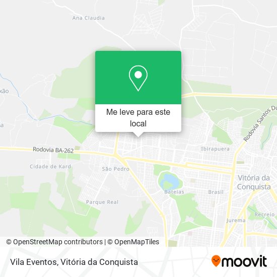 Vila Eventos mapa