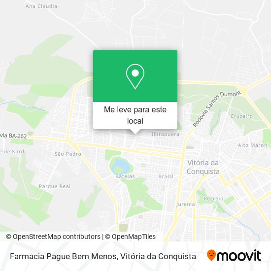 Farmacia Pague Bem Menos mapa