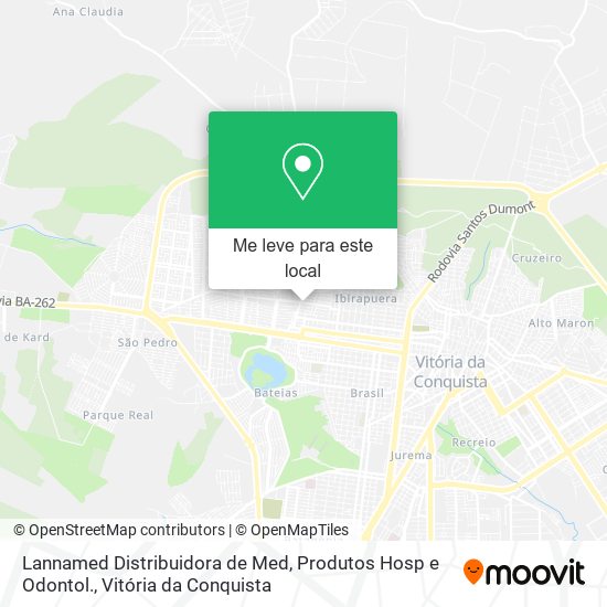 Lannamed Distribuidora de Med, Produtos Hosp e Odontol. mapa