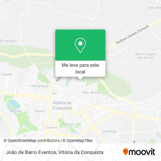 João de Barro Eventos mapa