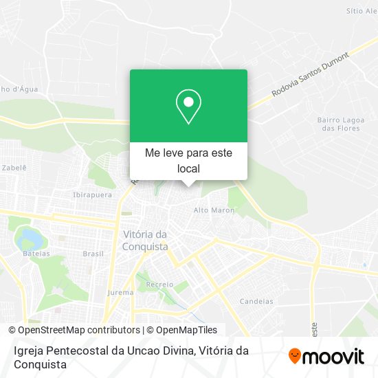 Igreja Pentecostal da Uncao Divina mapa