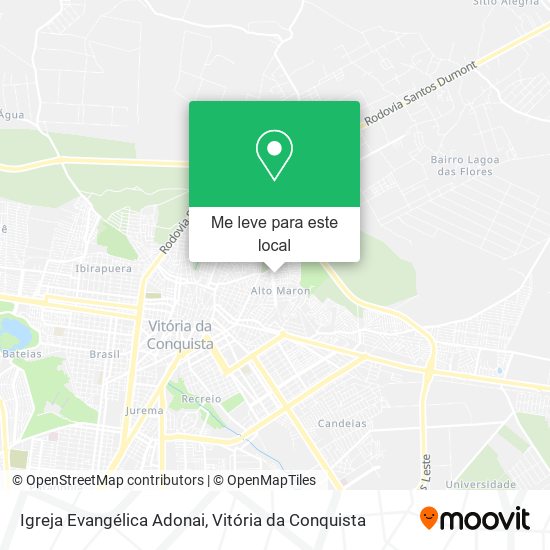Igreja Evangélica Adonai mapa