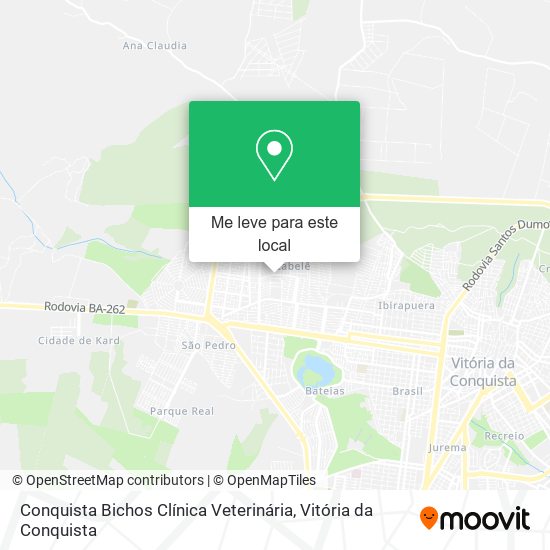 Conquista Bichos Clínica Veterinária mapa