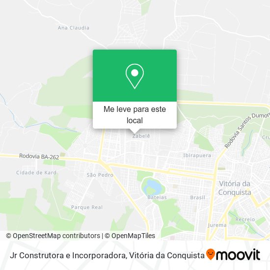 Jr Construtora e Incorporadora mapa