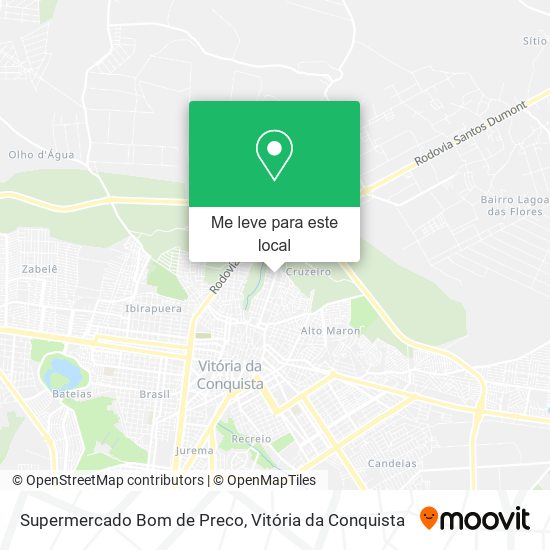 Supermercado Bom de Preco mapa