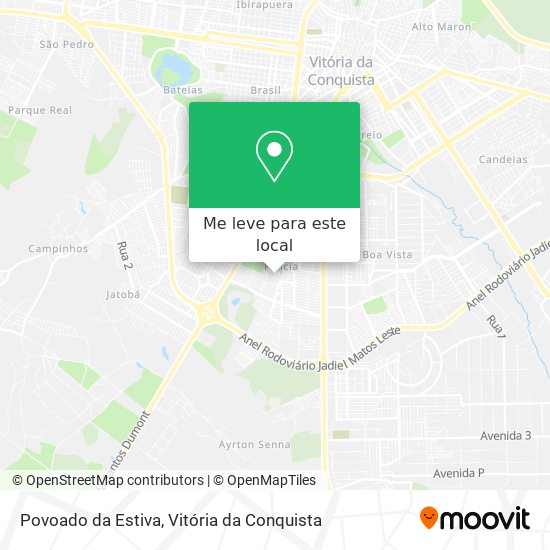 Povoado da Estiva mapa