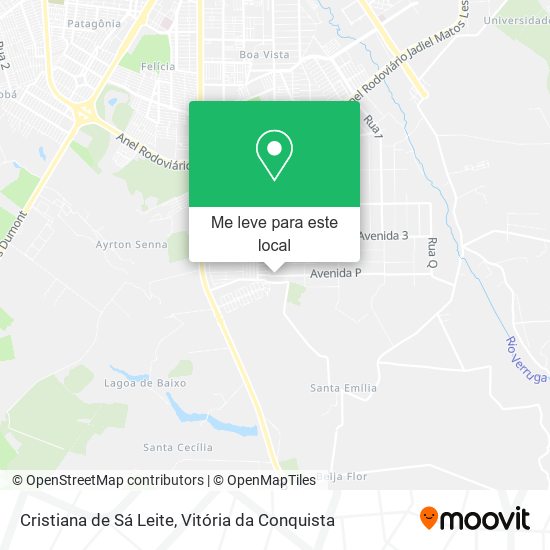 Cristiana de Sá Leite mapa