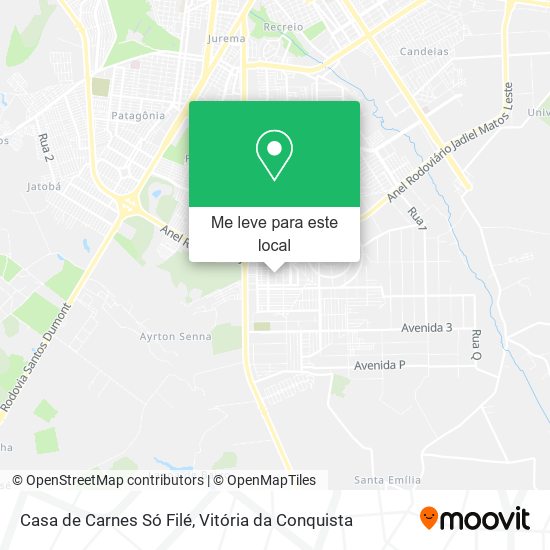 Casa de Carnes Só Filé mapa