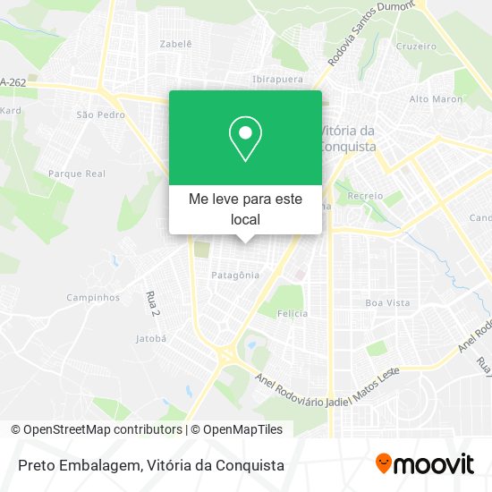 Preto Embalagem mapa