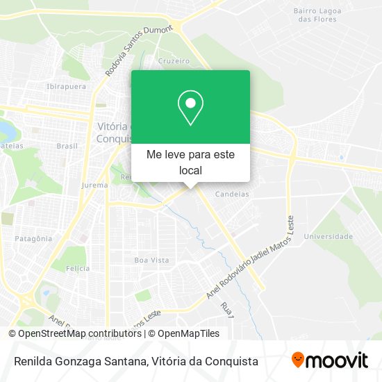 Renilda Gonzaga Santana mapa
