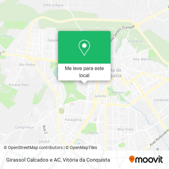 Girassol Calcados e AC mapa