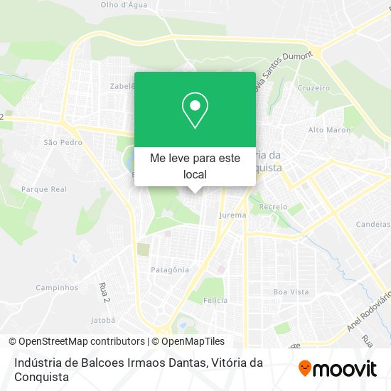 Indústria de Balcoes Irmaos Dantas mapa