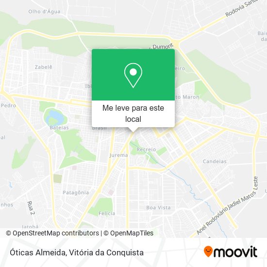 Óticas Almeida mapa