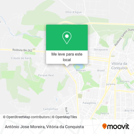 Antônio Jose Moreira mapa
