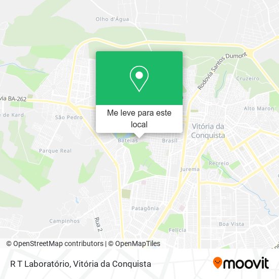 R T Laboratório mapa