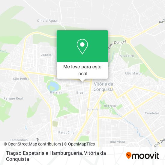 Tiagao Espetaria e Hamburgueria mapa