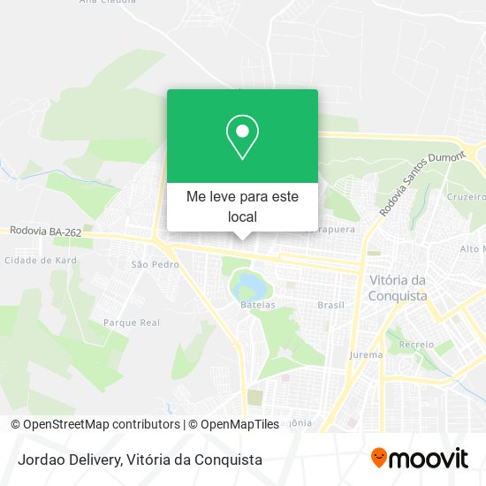 Jordao Delivery mapa