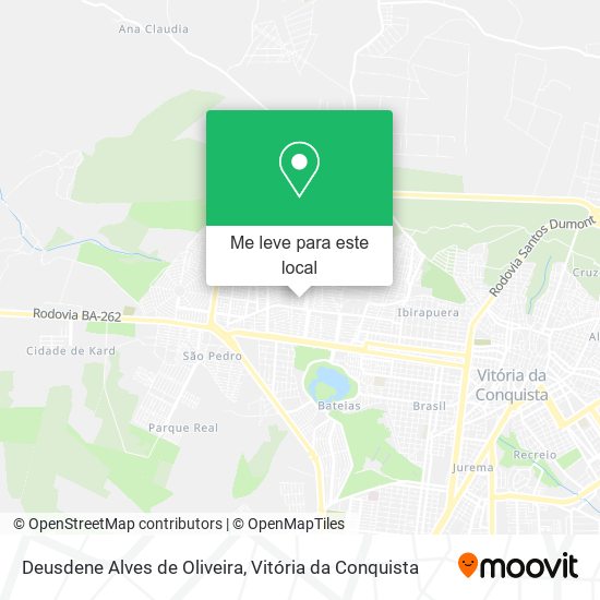 Deusdene Alves de Oliveira mapa