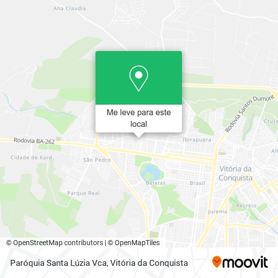 Paróquia Santa Lúzia Vca mapa