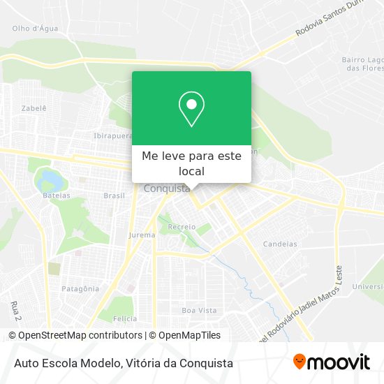 Auto Escola Modelo mapa