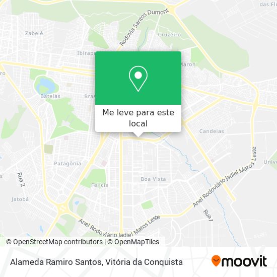 Alameda Ramiro Santos mapa