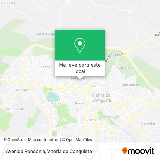 Avenida Rondônia mapa